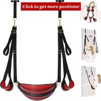 Sangle de porte robuste en cuir PU pour balançoire sexuelle, équipement BDSM, support lombaire, mobilier érotique doux pour hommes et femmes InnerBloom