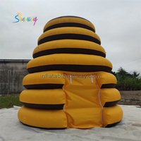 Maison gonflable d'abeille de conception populaire, tente gonflable de nid d'abeille, tentes gonflables d'abeille pour la publicité