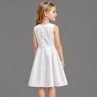 Robe de princesse pour fille D30400AW, robe de fête pour fille, robe d'anniversaire pour enfants, robe sans manches