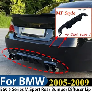 Difusor de Parachoques Trasero Estilo M Sport para BMW Serie 5 E60 2005-2009, Alerón, Kit de Carrocería, Modificación Exterior - Product Image 1