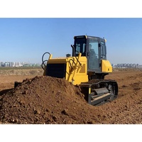Bulldozer sur chenilles GTY12 120 CV, 2 rouleaux de support, 6 rouleaux de chenilles, pour sites miniers et carrières