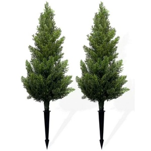 Alberi di Cedro Artificiali in Plastica, Cipressi Sempreverdi Realistici per Decorazione di Casa, <span class=keywords><strong>Giardino</strong></span>, Portico e Ingresso - Product Image 2