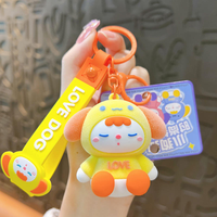 Porte-clés personnalisé en PVC 3D durable, figurine de personnage de dessin animé, porte-clés en silicone, porte-clés unique en PVC, pendentif de sac, décoration