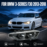 Phare halogène Angel Eye pour BMW Série 3 F30 F35, anti-UV, lentille transparente, étanche à la pluie, pièces de rechange pour phares, fourni par l'usine NAFU