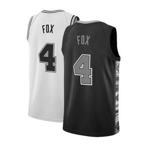 2025 nuove maglie da basket cucite/stampa a caldo San Antonio #4 De'Aaron Fox - Product Image 5