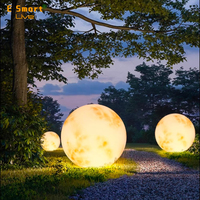 Lampe de table à boule LED DMX de 300 mm, forme ronde, lustre à boule, décorations de Noël, lumières de Noël intelligentes