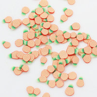 Décorations en argile polymère en forme de tranches de banane de 5 mm pour la pâte à modeler, la fabrication de cartes, de petites décorations mignonnes à faire soi-même