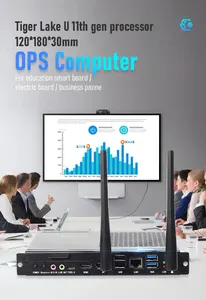 5K 8G RAM 256G SSD Mini OPS PC 75 "86" Inch Interactive Board All In 1 Touch Screen Computer Flat Panel PC For Blackboard