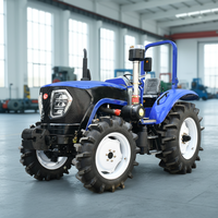 Tracteur agricole 4x4 de 70 CV, moteur diesel haute performance, tracteur à roues agricoles avec système de boîte de vitesses
