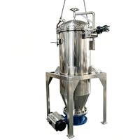 Filtre à feuilles compact et économique à décharge automatique pour la décarbonisation de liquides pharmaceutiques, facile à utiliser