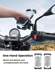 Soporte para Teléfono <span class=keywords><strong>de</strong></span> Motocicleta Lamicall BP08 Resistente a la Intemperie, Montaje en Espejo Retrovisor para <span class=keywords><strong>Navegación</strong></span> GPS, Compatible con Pedidos Pequeños, Logotipo Personalizado OEM - Product Image 4