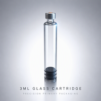 Cartouche de flacon en verre stérile de 3 ml emballée individuellement en usine