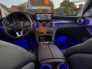 ICarsin Luce Ambientale a 64 Colori W205 per <span class=keywords><strong>Mercedes</strong></span> Classe C 2014-2021 GLC X253 <span class=keywords><strong>C253</strong></span>, Illuminazione LED Interna Controllabile tramite Schermo MBUX - Product Image 3