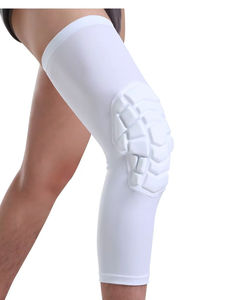 Genouillère en polyester/spandex, design mince à compression, structure alvéolée anti-collision, respirante, antidérapante, option personnalisée - Product Image 5