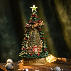 snow ball led music christmas crystal ball christmas gifts 2023 crystal 3d ball night lamp