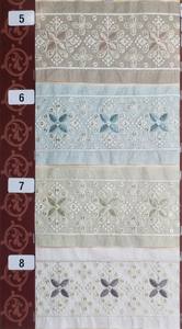 Bordure en dentelle écologique brodée de fleurs traditionnelles avec des broderies délicates pour vêtements, dupattas, saris et artisanat - Product Image 4