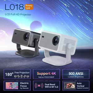 Corrección trapezoidal de enfoque automático Pro de 900 lúmenes 4K proyector de vídeo de 120 pulgadas 1080P Android 11 BT5.2 portátil para venta al por mayor - Product Image 2