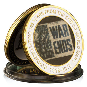 Bộ sưu tập tiền xu lưu niệm mạ bạc Vàng kỷ niệm năm 100 từ khi kết thúc chiến tranh Thế Giới I sưu tập - Product Image 2