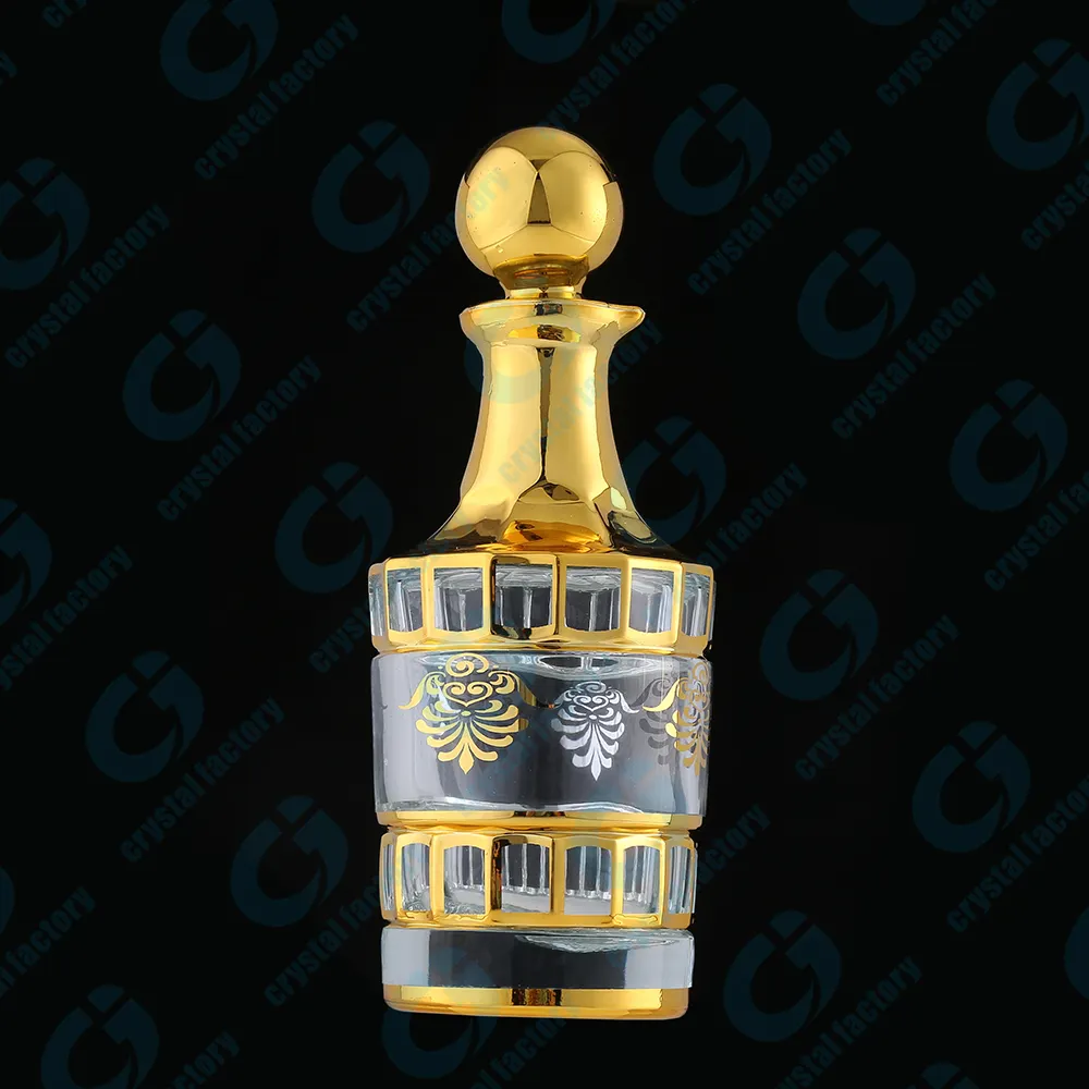 CJ- 250 мл УФ золотистые арабские пустые аттарные наполнители для наполнения парфюмерного масла стеклянные бутылки с витринами