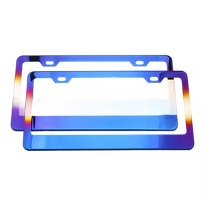 Venta al por mayor de sublimación en blanco personalizado <span class=keywords><strong>Jdm</strong></span> de acero inoxidable de aleación de aluminio soporte para MARCO DE MATRÍCULA EE. UU. Canadá tamaño para vehículo - Product Image 5