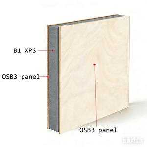 Panel de Pared Sándwich con Revestimiento de Madera de Instalación Rápida, Núcleo de XPS B1 para Aislamiento Térmico en Zonas Frías - Product Image 5
