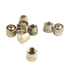 Bouchons de valve en cuivre, type à visser en acier inoxydable, pour pneus de voiture, norme américaine - Product Image 1