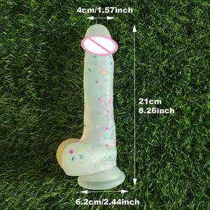 Confetti <span class=keywords><strong>Dildo</strong></span> Realistische Heldere Siliconen Zuignap Vrouwen Seksspeeltje, Zachte Huid Voelen Siliconen <span class=keywords><strong>Dildo</strong></span> 'S, Levensechte Anale <span class=keywords><strong>Dildo</strong></span> 'S - Product Image 5