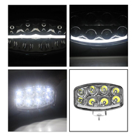 12V 24V SUV Luz DE TRABAJO Haces Lámpara antiniebla Conducción Off Road Light Nuevo 9,6 ''64W Led Faro