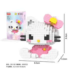 Anime personajes de dibujos animados Anime Kuromi Cinnamoroll inteligencia montaje juguetes niños cumpleaños vacaciones bloques de construcción - Product Image 5