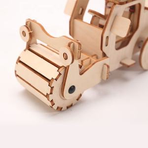 Energia solar de madeira 3d estrada rolo, diy, educação, brinquedo solar - Product Image 4