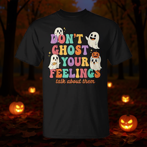 Camiseta de Halloween sobre salud mental: No te silencies en tus sentimientos - Product Image 3