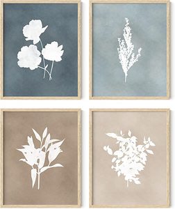 Black and White <strong>Botanical</strong> <strong>Prints</strong> <strong>Framed</strong>, Rustic <strong>Framed</strong> Vintage, Farmhouse Art - Product Image 1
