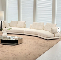 Canapé d'angle en tissu moderne de Foshan, ensemble de canapés en forme de L, meubles en dropshipping Alibaba