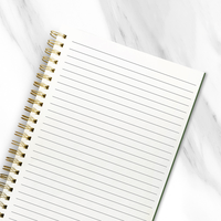 Journal scolaire en gros A5 200 pages cahier à spirale personnalisé minimaliste à vendre