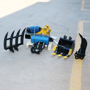 China Mini Excavadora Accesorio Rake Ripper Auger Taladro Pulgar Cubo Acoplador rápido - Product Image 5