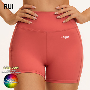RUIQUWIN OEM High Waist Yoga <b>Leggings</b> Plus Size Tummy Control <b>Butt</b> <b>Lifting</b> Gym Shorts Women Elastic Waist Four-Way Stretch Quick - Product Image 1