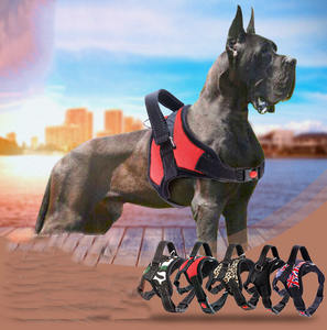 <span class=keywords><strong>Harness</strong></span> Anjing Mewah, Tali Kekang Anjing Reflektif Tugas Berat Tidak Ditarik Lembut untuk Anjing Kecil Besar - Product Image 1