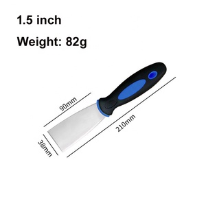 <span class=keywords><strong>Couteau</strong></span> à joint pour cloisons sèches en acier inoxydable à poignée souple de 5 pouces, qualité professionnelle, finition confortable, outil manuel pour plaques de plâtre, gyproc, plâtre - Product Image 6