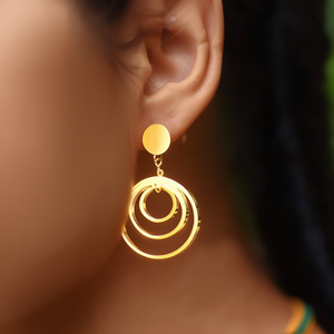 Pendientes de Moda, Acero Inoxidable 316L, Baño de Oro PVD, Joyería Sostenible y Resistente - Product Image 3