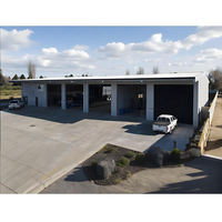 Edificio de Almacenamiento Comercial Moderno con Estructura de Acero Ligero, Nave Industrial Prefabricada de Acero