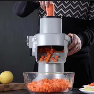 Machine électrique à couper les légumes en dés, trancheuse et déchiqueteuse pour <span class=keywords><strong>citrouille</strong></span>, concombre et pomme <span class=keywords><strong>de</strong></span> terre - Product Image 4