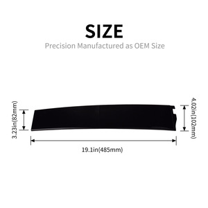 <b>Door</b> Plates 926-243 And 926-244 Gloss Black For Cadillac Chevrolet Gmc Front <b>Door</b> <b>Trim</b> Adhesive Installation - Product Image 3