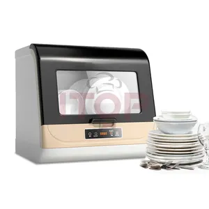 ITOP — lave-vaisselle Compact automatique, 5 jeux, vaisselle de cuisine compacte, existe en blanc ou or, pour table, Restaurant, hôtel