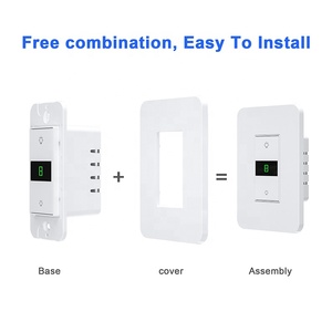 USスマート<span class=keywords><strong>3</strong></span>ウェイ調光スイッチ、調光可能なライトスイッチ、Alexa、Googleアシスタント、SmartThings対応、ニュートラル配線が必要 - Product Image 5