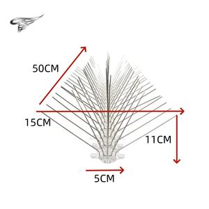 Pointes d'<span class=keywords><strong>oiseau</strong></span> en acier inoxydable 304-Pointes anti-pigeon et anti-montée pour toit et clôture (50cm résistant aux UV pour une utilisation en extérieur) - Product Image 4