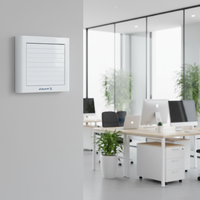 Ventilateur d'extraction axial électrique en plastique pour toit, 4 pouces, 220V 50Hz, 1,4m/min, blanc, 2050 tr/min, cuisine, salle de bain, OEM/ODM personnalisable