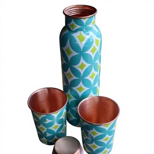 Custom Print 100% Carbon Steel Eco-Friendly Food Grade Ayurvedic Certified High Quality Anti-corrosion Coating Drinkware - Product Image 2