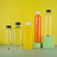 Bouteille en plastique PET pour eau personnalisée de 250 ml, 300 ml, 350 ml, 400 ml, 500 ml avec bouchon en plastique, emballage pour jus, soda