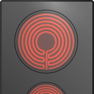 H-one Touch Tempered Black Coil Double Burner Built-In <b>Ceramic</b> Infrared <b>Cooktop</b> for Countertop - Product Image 4