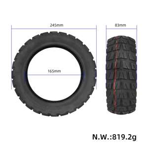 Neumático Todoterreno Sin Cámara 80/65-6.5 para Patinete Eléctrico KUGOO M4/M4 Pro, Neumático de Vacío de 10 Pulgadas para M4 M4 Pro, Neumáticos Duraderos - Product Image 2